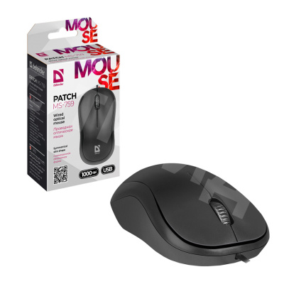 Мышь проводная Defender Patch MS-759 Черный