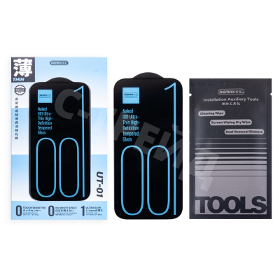 Защитное стекло Remax Medicine Glass UT-01 для iPhone 15 Pro (ультратонкое) Черный