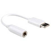 Адаптер Type-C - "3,5 мм" Jack (11.5 см) (тех.упак.) Белый