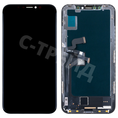 Дисплей для iPhone X в сборе с тачскрином Черный - (In-Cell)