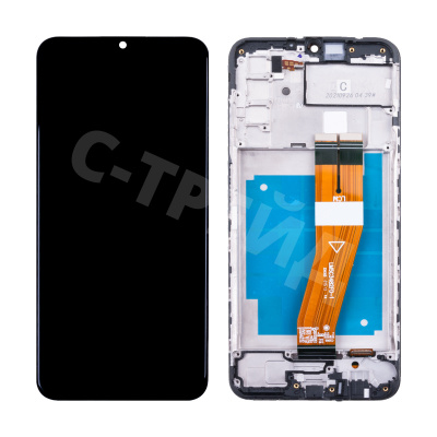 Дисплей для Samsung Galaxy A03s (A037F) модуль c рамкой Черный - OR Ref. (SP) (GH81-21232A)