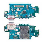 Шлейф для Samsung Galaxy S25+ (S936B) плата на системный разъем/разъем SIM/микрофон - Премиум