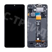 Дисплей для Samsung Galaxy A12 Nacho (A127F) модуль c рамкой Черный - OR Ref. (SP)