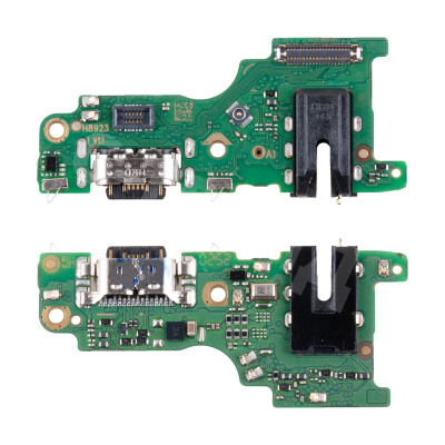 Шлейф для Infinix Hot 60 Pro (X6885) плата на системный разъем/разъем гарнитуры/микрофон - Премиум