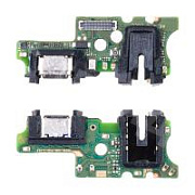 Шлейф для Tecno Camon 19 Neo (CH6i) плата на системный разъем/разъем гарнитуры/микрофон - Премиум