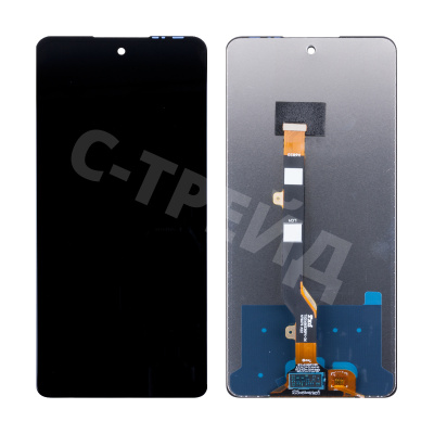 Дисплей для Tecno Spark 10 Pro (KI7) в сборе с тачскрином Черный - Оптима