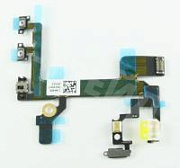 Шлейф для iPhone 5S на кнопку включения/кнопки громкости/микрофон/вспышку