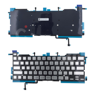 Подсветка клавиатуры для ноутбука MacBook Pro M1 13"/M2 13" A2338 (2020-2022, прямой Enter RU) Черный