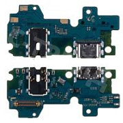 Шлейф для Samsung Galaxy M32/M22 (M325F/M225F) плата на системный разъем/разъем гарнитуры/микрофон - Премиум