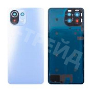 Задняя крышка для Xiaomi Mi 11 Lite 4G/5G/11 Lite 5G NE (M2101K9AG/M2101K9G/2109119DG) Голубой - Премиум