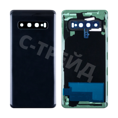 Задняя крышка для Samsung Galaxy S10 (G973F) Черный - Премиум