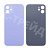 Задняя крышка для iPhone 12 (A2403) Фиолетовый (стекло, узкий вырез под камеру, логотип) - Премиум