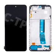 Дисплей для Xiaomi Redmi Note 11 (2201117TY) модуль с рамкой Черный - (OLED)