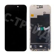 Дисплей для iPhone 15 Pro Max (A3106) в сборе с тачскрином Черный - DD (Soft OLED, Full HD, 120 Гц) (площадка под IC)