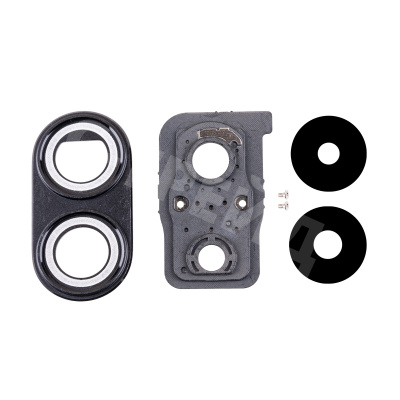 Стекло камеры для Xiaomi Poco X7 Pro (2412DPC0AG) в сборе с рамкой Черный