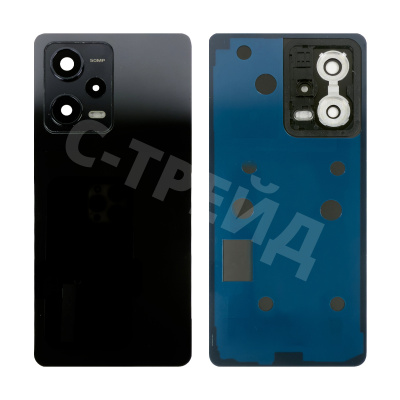 Задняя крышка для Xiaomi Redmi Note 12 Pro 5G (22101316C/22101316I/22101316G) Черный - Премиум