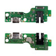 Шлейф для Infinix Hot 60i 4G (X6728) плата на системный разъем/разъем гарнитуры/микрофон - Премиум