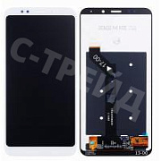 Дисплей для Xiaomi Redmi 5 Plus (MEG7) в сборе с тачскрином Белый - Оптима