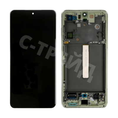 Дисплей для Samsung Galaxy S21 FE (G990B) модуль с рамкой Зеленый - OR (SP)