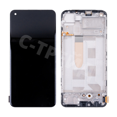 Дисплей для Realme 8 4G (RMX3085) модуль с рамкой Черный - (In-Cell)