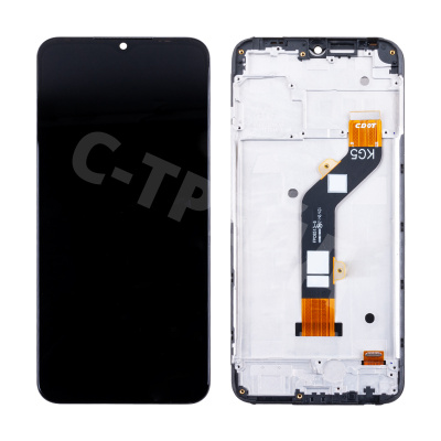 Дисплей для Tecno Spark Go 2022 (KG5m) модуль с рамкой Черный - OR