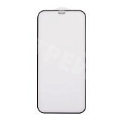 Защитное стекло "Матовое" для iPhone 12 Pro Max Черный (Закалённое, полное покрытие)