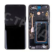 Дисплей для Samsung Galaxy S9+ (G965F) модуль с рамкой Черный - (OLED)