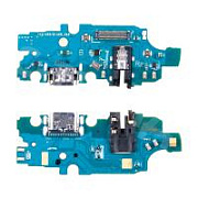 Шлейф для Samsung Galaxy A14 5G (A146B) плата системный разъем/разъем гарнитуры/микрофон - Премиум
