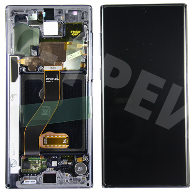 Дисплей для Samsung Galaxy Note 10 (N970F/N971F) модуль с рамкой Черный - OR (SP)