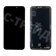 Дисплей для iPhone X (A1865/A1901) в сборе с тачскрином Черный - (Hard OLED) Стандарт (COG)