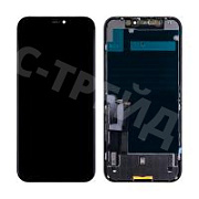Дисплей для iPhone 11 (A2221) в сборе с тачскрином Черный - Премиум (площадка под IC)