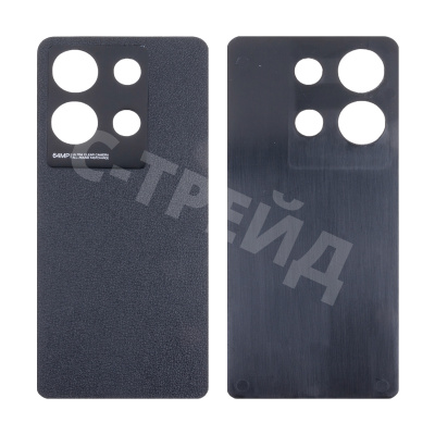 Задняя крышка для Infinix Note 30 4G (X6833B/X6716B) Черный (имитация кожи)