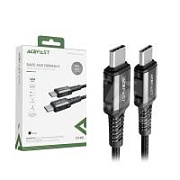Кабель Type-C - Type-C Acefast C1-03 (3A, 60W, PD, оплетка нейлон, 1.2 м) Черный