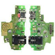 Шлейф для Huawei Honor 9 Lite (LLD-L31) плата на системный разъем/разъем гарнитуры/микрофон - Премиум