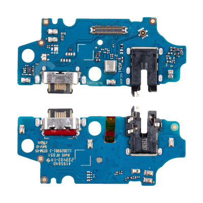 Шлейф для Samsung Galaxy A05s (A057F) плата системный разъем/разъем гарнитуры/микрофон - Премиум