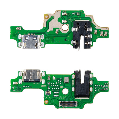 Шлейф для Tecno Camon 12 (CC7) плата на системный разъем/разъем гарнитуры/микрофон