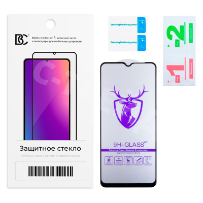 Защитное стекло "Премиум" для Samsung Galaxy A03 (A035F) Черный