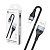 Кабель USB - MicroUSB BC X57 (5A, оплетка ткань) Черный