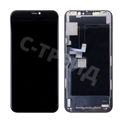 Дисплей для iPhone 11 Pro (A2215) в сборе с тачскрином Черный - (Hard OLED) Стандарт