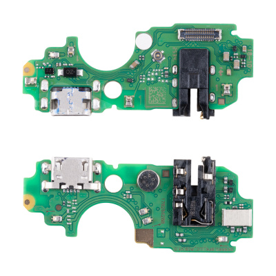 Шлейф для Tecno POP 7 (BF6) плата на системный разъем/разъем гарнитуры/микрофон - Премиум