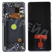 Дисплей для Samsung Galaxy Note 10 Lite (N770F) модуль с рамкой Черный - OR (SP)