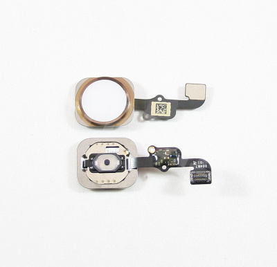 Шлейф для iPhone 6S/6S Plus на кнопку HOME в сборе Розовое Золото