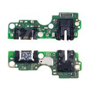 Шлейф для Infinix Smart 8 Pro (X6525B) плата на системный разъем/разъем гарнитуры/микрофон - Премиум