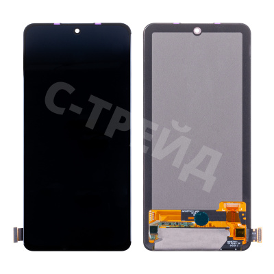 Дисплей для Xiaomi Redmi Note 11 Pro 4G/5G/11E Pro/10 Pro 4G/Poco X4 Pro 5G (2201116TG/2201116SG/2201116PG/M2101K6G) в сборе с тачскрином Черный - (OLED)