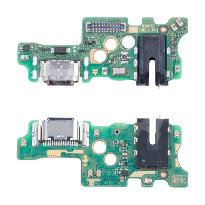 Шлейф для Infinix Note 11/12 (X663B/X663D) плата на системный разъем/разъем гарнитуры/микрофон - Премиум