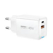 Сетевое зарядное устройство USB/Type-C Remax CA05 (45W, QC4.0, PD, 2 порта, GaN) Белый