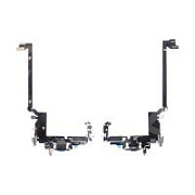 Шлейф для iPhone 17 Pro Max (A3526) на системный разъем/микрофон Синий - Премиум