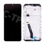 Дисплей для Xiaomi Redmi 9 (M2004J19G) модуль с рамкой Черный - OR (SP)