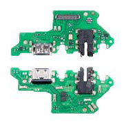 Шлейф для Huawei Y9s (STK-L21) плата на системный разъем/разъем гарнитуры/микрофон