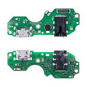 Шлейф для Infinix Hot 12i (X665B) плата на системный разъем/разъем гарнитуры/микрофон